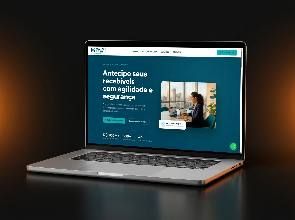 Exemplo de site profissional desenvolvido pela Agência Triex